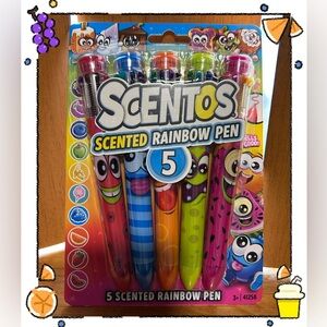 Scentos 5 Scented Character Rainbow Gel Pens Set Assorted Colors OS